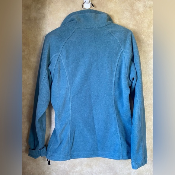 Columbia Blue Fleece Lightweight Zip Up Casual Jacket Women’s Small - Picture 5 of 6